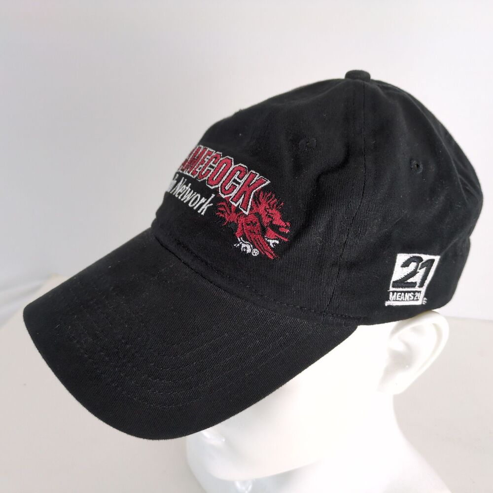 Gamecock Radio Network USC Sports Black Baseball Hat Ball Cap Coors Light Otto - Picture 3 of 7